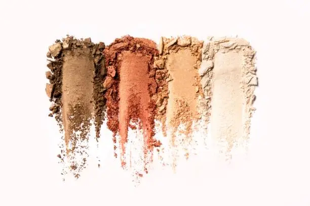 Makeup palette with warm tones